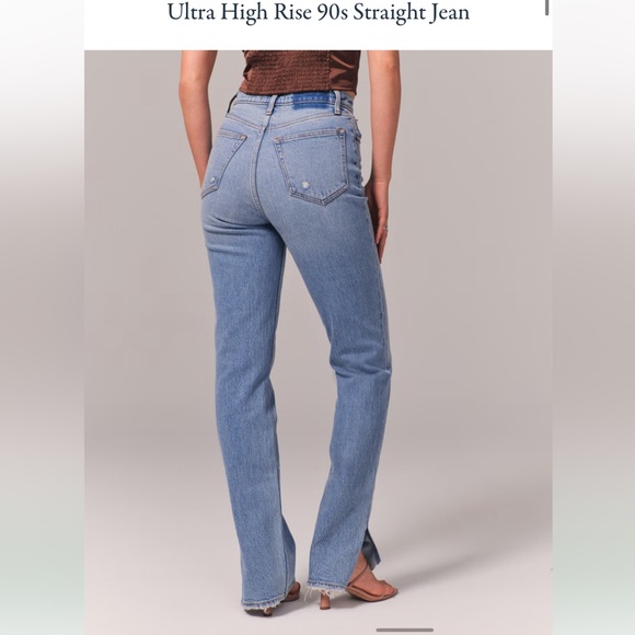 Abercrombie High Rise 90s Straight Jean - Picture 2 of 6